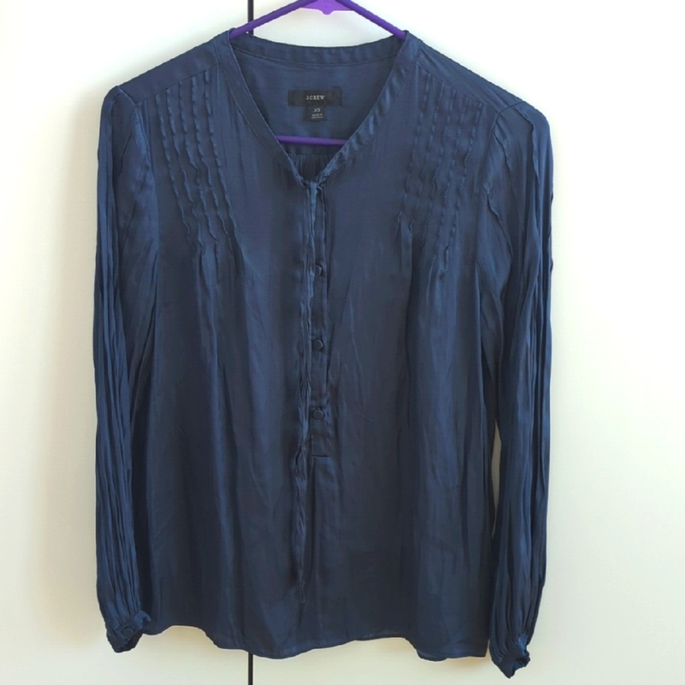 J.Crew Dark Teal  Blouse